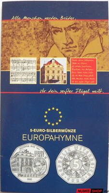 5 eur Rakúsko 2005 - Európska hymna - folder