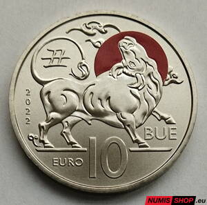 10 euro San Marino 2022 - Chinese Lunar - Ox (Byvol)