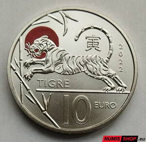 10 euro San Marino 2022 - Chinese Lunar - Tiger