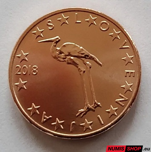 1 cent Slovinsko 2018 - UNC