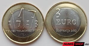 Slovinsko 3 euro 2013 - Tolminské sedliacke povstanie - UNC 
