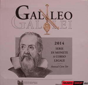 Sada Taliansko 2014 + pamätné 2 euro Galileo Galilei