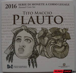 Sada Taliansko 2016 + pamätné 2 euro Plauto