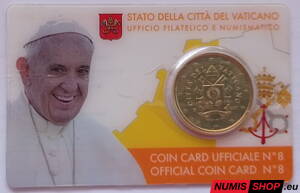 Vatikán 50 cent 2017 Coin Card