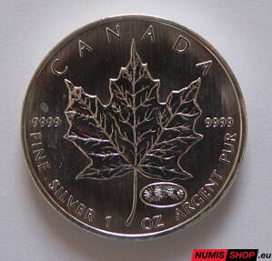 Kanada - 1 oz Maple Leaf - 2000 - investičné striebro