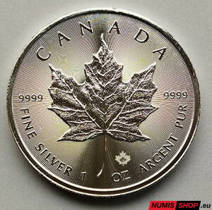 Kanada - 1 oz Maple Leaf - 2018 - investičné striebro