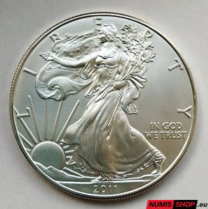 USA - 1 oz American Silver Eagle - 2010 - investičné striebro