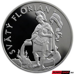 Strieborná medaila Svätý Florián - patrón hasičov a záchranárov