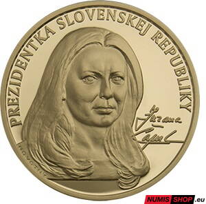 Medaila - Prezidentka Zuzana Čaputová - 1. výročie inaugurácie