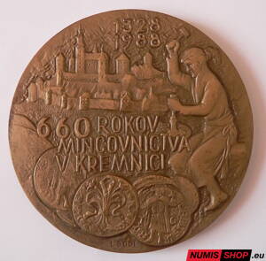Medaila - 660 rokov Mincovne Kremnica