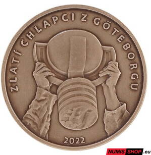 Slovensko - mosadzná medaila Zlatí chlapci z Göteborgu 2002 - 20. výročie