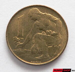1 koruna - Československo - 1957