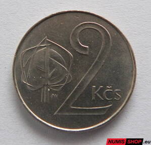 2 koruny - Československo - 1991