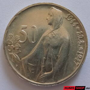 50 Kčs ČSR 1947 - 3. výročie SNP