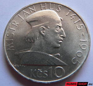 10 Kčs ČSSR 1965 - Jan Hus