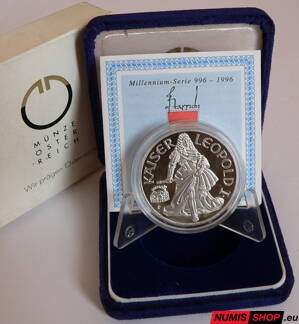 Rakúsko - 1993 - 100 Schilling - Leopold I. - PROOF