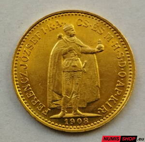 RU - František Jozef I. - 10 korona 1908 KB