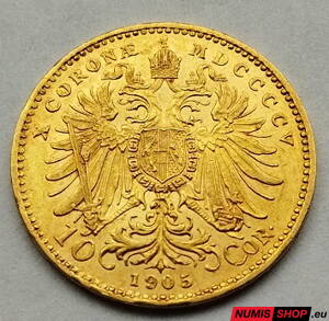 RU - František Jozef I. - 10 korona 1905 bz