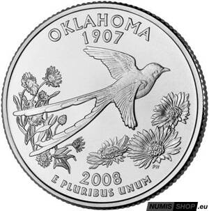 USA Quarter 2008 - Oklahoma - P - UNC