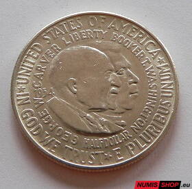 USA - half dollar - 1954 -  George Washington Carver and Booker T. Washington