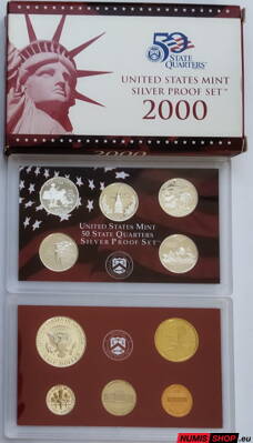 USA sada 2000 Silver PROOF