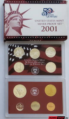USA sada 2001 Silver PROOF