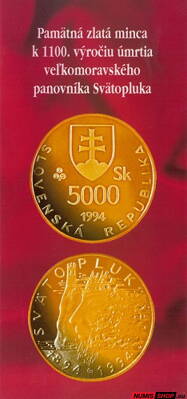 5000 Sk Slovensko 1995 - Svätopluk - leták