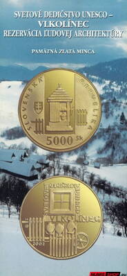 5000 Sk Slovensko 2002 - Vlkolínec - leták - AJ