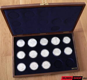 Kazeta na slovenské strieborné mince 2017 - 2019 PROOF - 15 ks