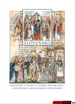 Slovensko - 2013 - 1150. výročie príchodu sv. Cyrila a Metoda na Veľkú Moravu - hárček