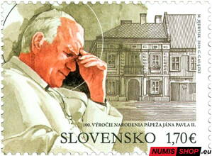 Slovensko - 2020 - 100. výročie narodenia pápeža Jána Pavla II.