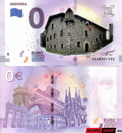 Andorra - 0 euro souvenir - Andorra - COLOR
