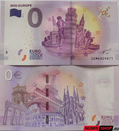 Belgicko - 0 euro souvenir - Mini Europe