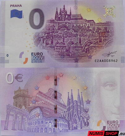 Česká republika - 0 euro souvenir - Praha