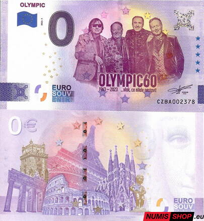 Česká republika - 0 euro souvenir - Olympic
