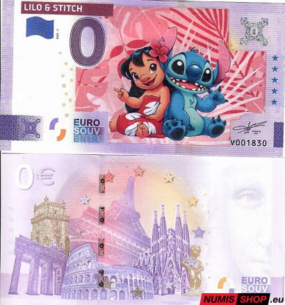 COLOR - 0 euro souvenir - 2026 - Lilo and Stitch