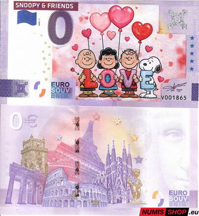 COLOR - 0 euro souvenir - 2026 - Snoopy and Friends