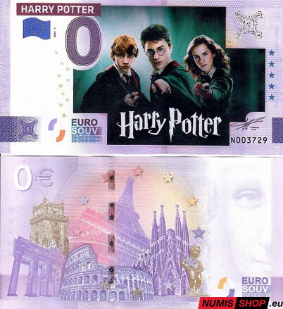 COLOR - 0 euro souvenir - 2025 - Harry Potter
