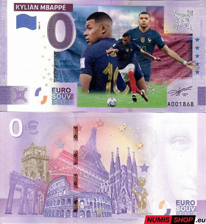 COLOR - 0 euro souvenir - 2025 - Kylian Mbappé