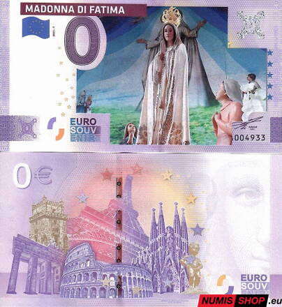 COLOR - 0 euro souvenir - 2025 - Madonna di Fatima
