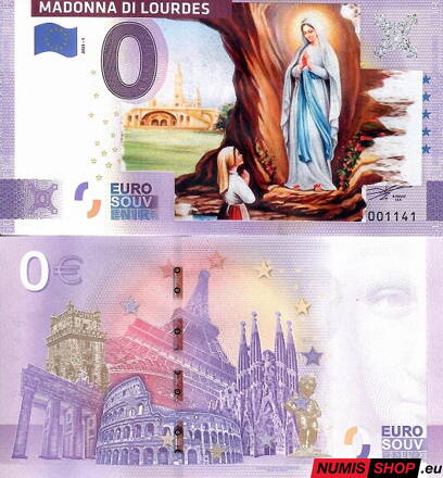 COLOR - 0 euro souvenir - 2025 - Madonna di Lourdes