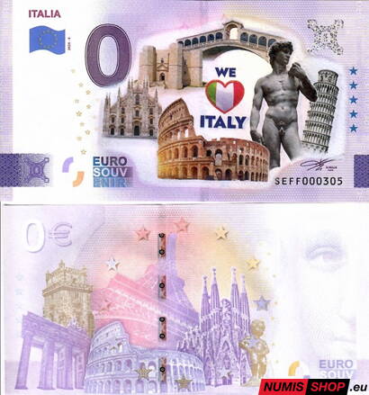 COLOR - 0 euro souvenir - 2024 - Italia - We love Italy