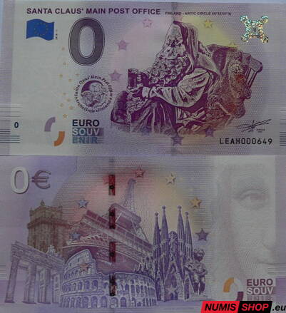 Fínsko - 0 euro souvenir - Santa Claus Main Post Office - 2018 - 1