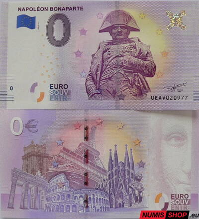 Francúzsko - 0 euro souvenir - Napoléon Bonaparte