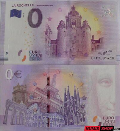 Francúzsko - 0 euro souvenir - La Rochelle