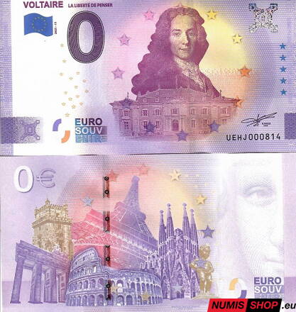 Francúzsko - 0 euro souvenir - Voltaire