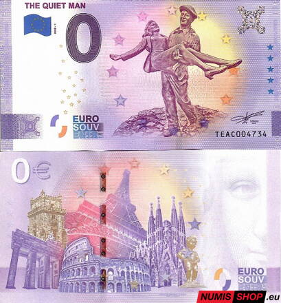 Írsko - 0 euro souvenir - The quiet man