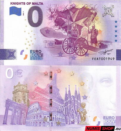 Malta - 0 euro souvenir - Knights of Malta