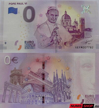 Nemecko - 0 euro souvenir - Pope Paul VI