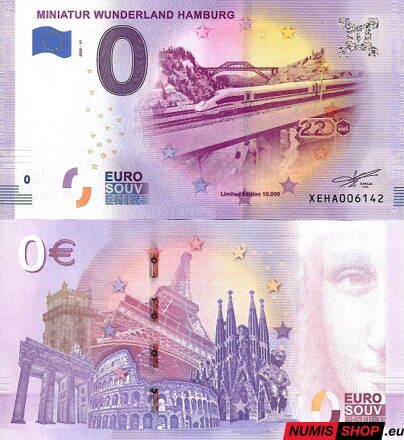 Nemecko - 0 euro souvenir - Miniatur Wunderland Hamburg - 2020-11
